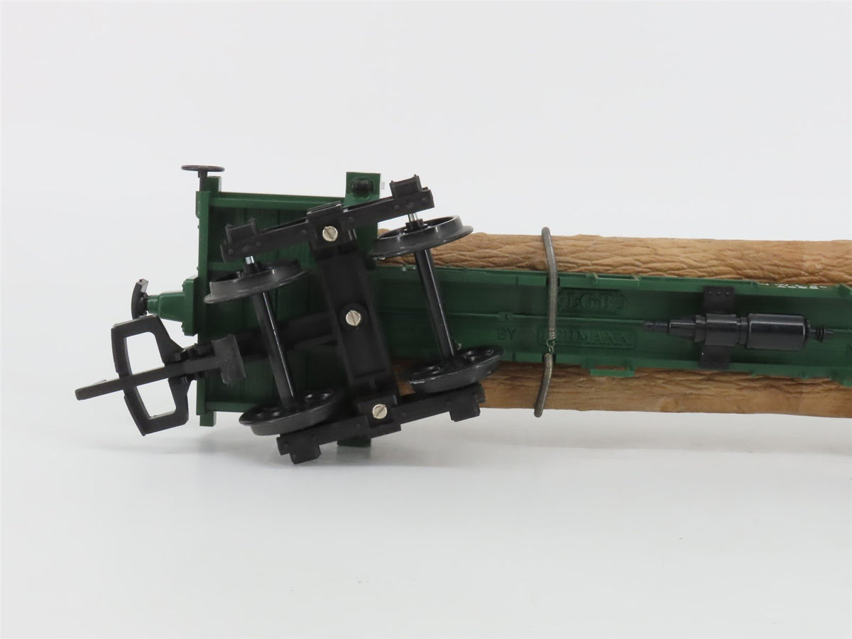G Scale LGB 4066 NW&amp;LCo Skeleton Log Car #4066 w/ Log Load