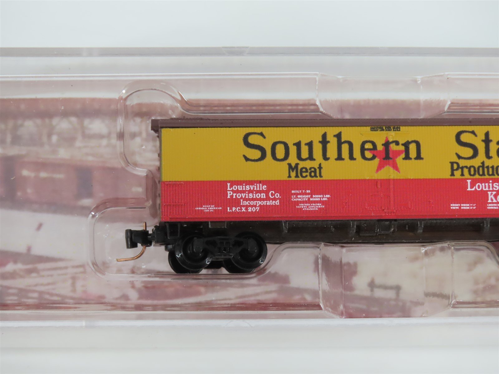 Z Scale Micro-Trains MTL 51800180 LPCX Southern Star Meat 40' Wood Reefer #207