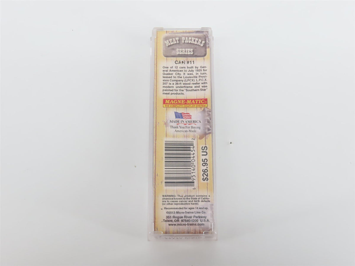Z Scale Micro-Trains MTL 51800180 LPCX Southern Star Meat 40&#39; Wood Reefer #207