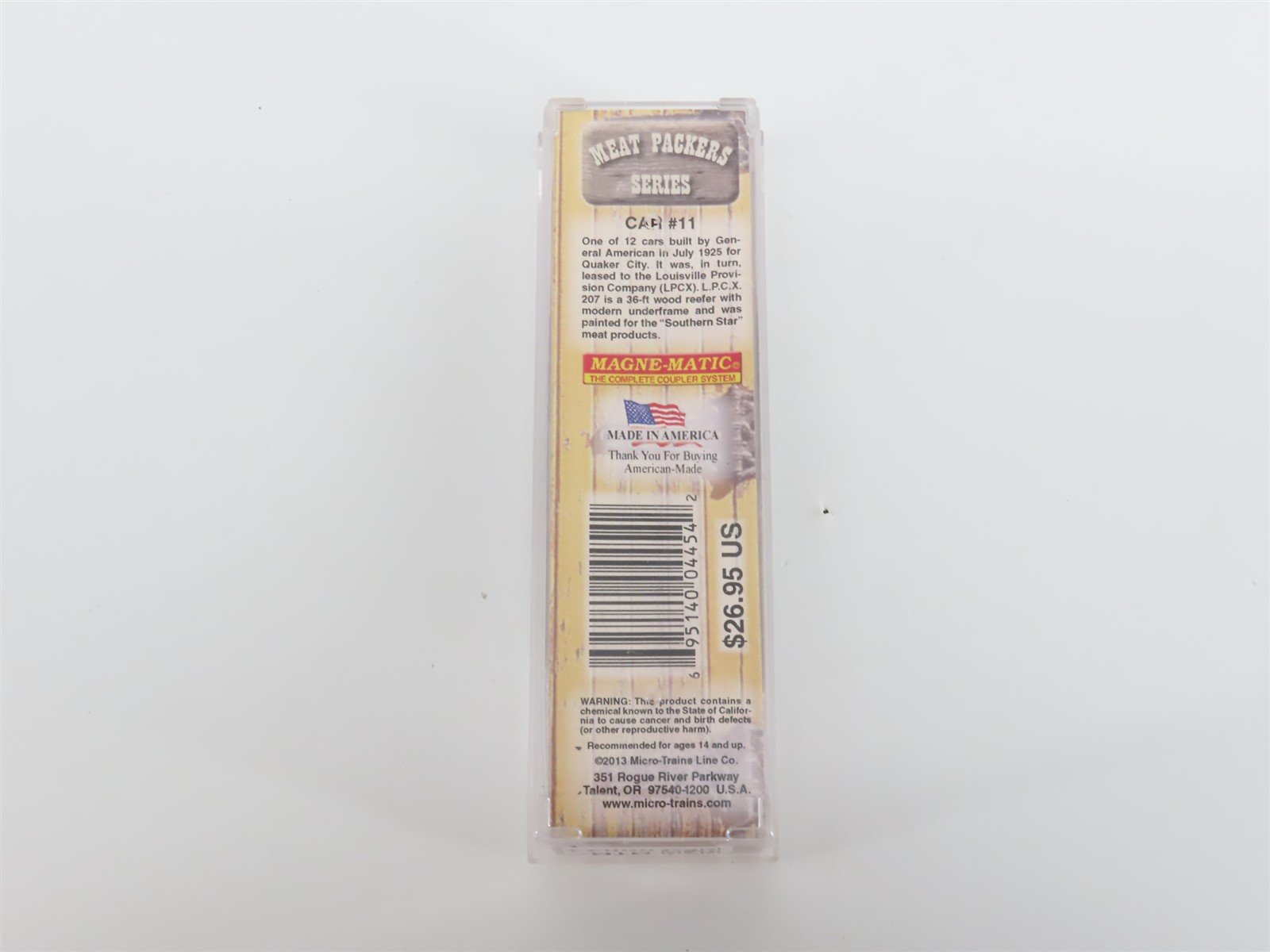 Z Scale Micro-Trains MTL 51800180 LPCX Southern Star Meat 40' Wood Reefer #207