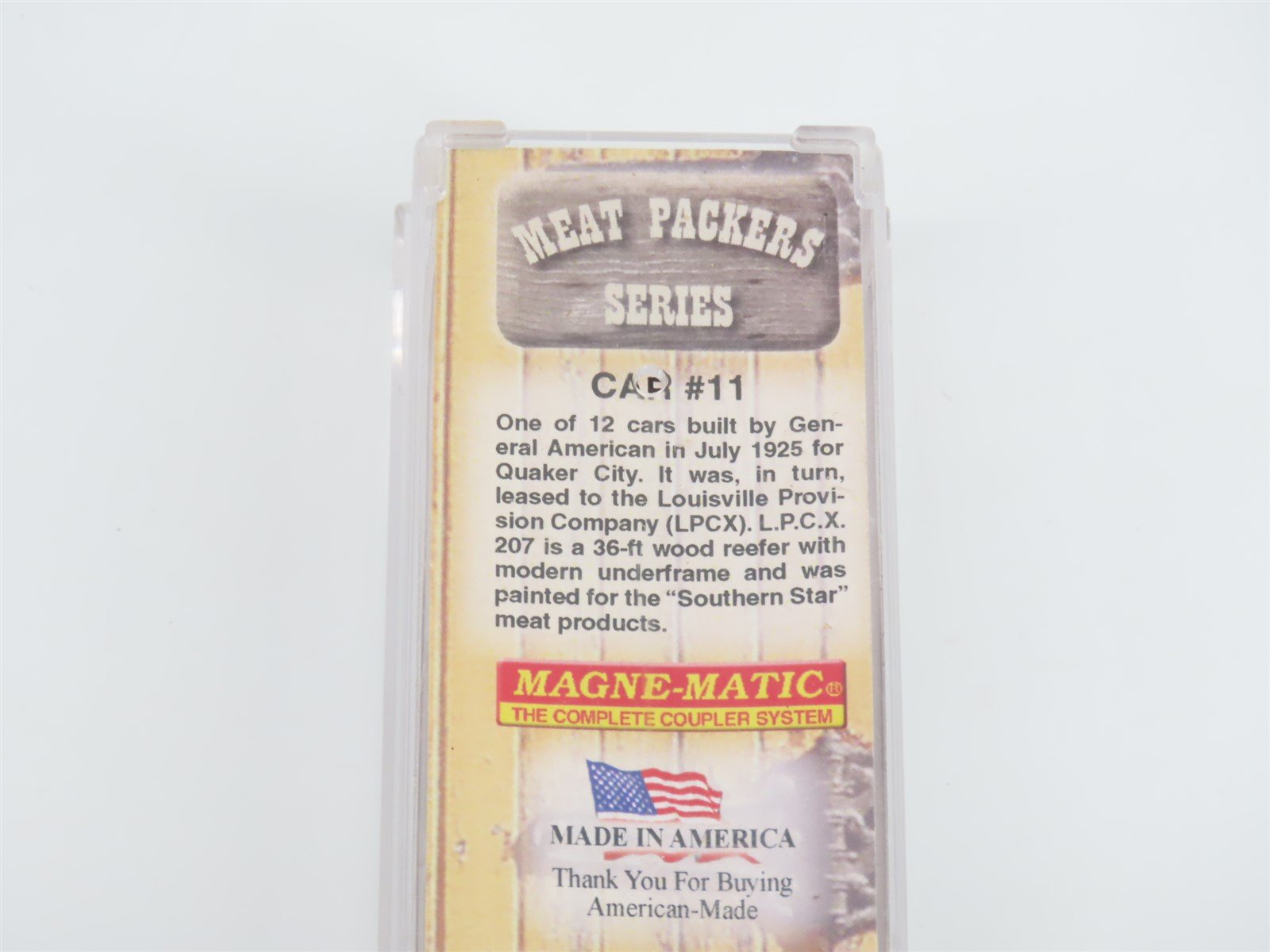 Z Scale Micro-Trains MTL 51800180 LPCX Southern Star Meat 40' Wood Reefer #207