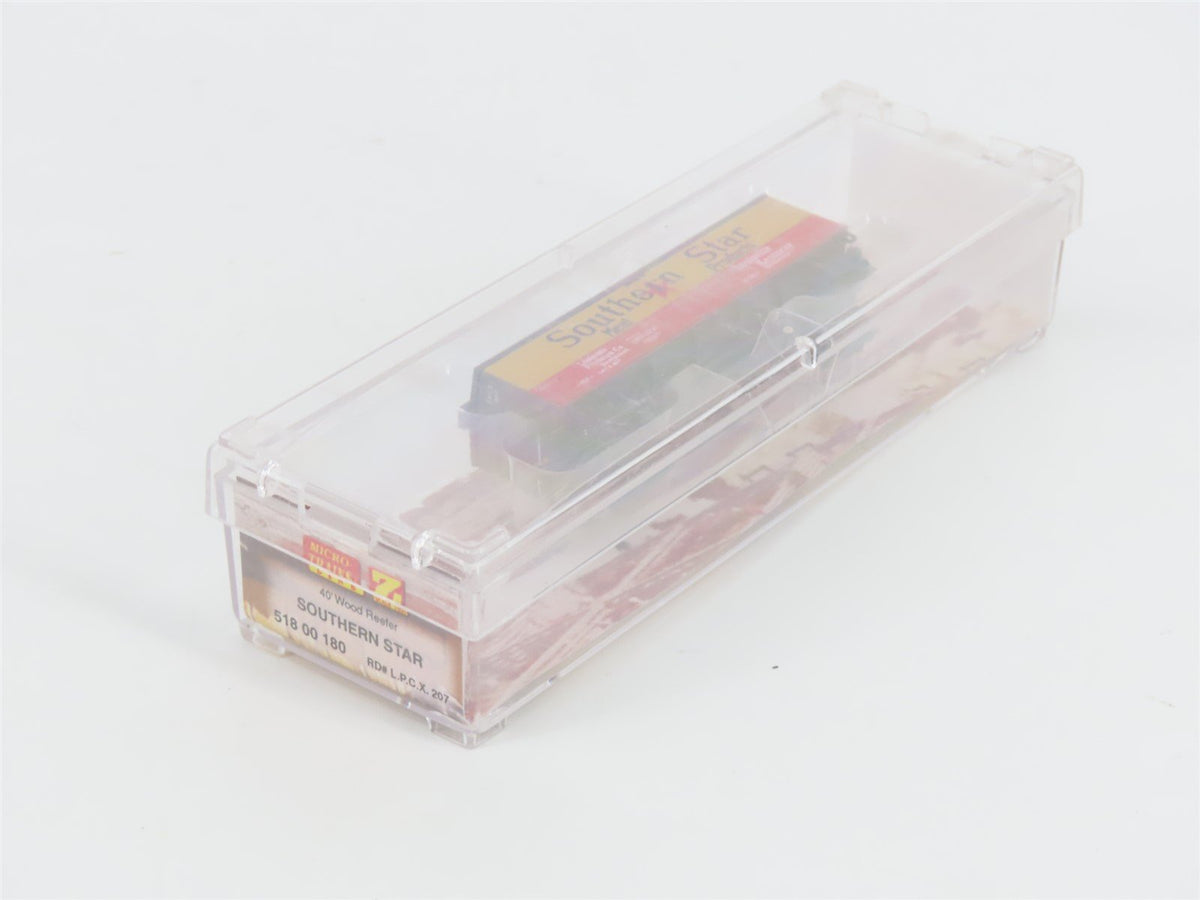 Z Scale Micro-Trains MTL 51800180 LPCX Southern Star Meat 40&#39; Wood Reefer #207