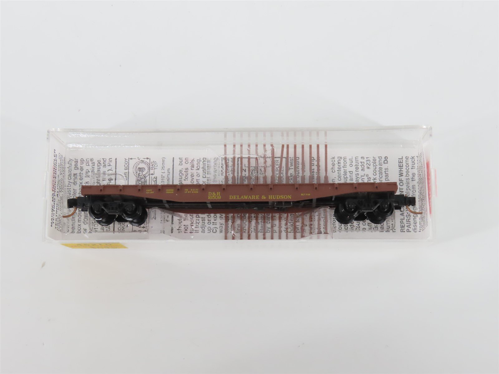 N Scale Micro-Trains MTL 45210 D&H Delaware & Hudson 50' Flat Car #16509