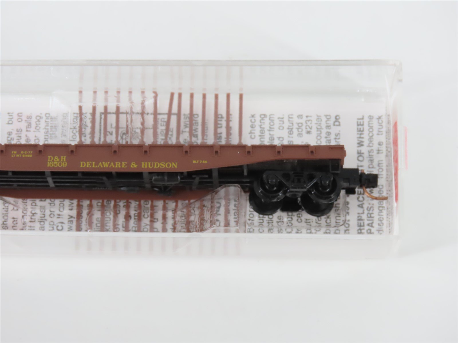 N Scale Micro-Trains MTL 45210 D&H Delaware & Hudson 50' Flat Car #16509