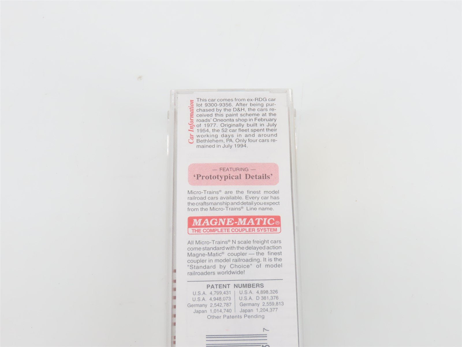 N Scale Micro-Trains MTL 45210 D&H Delaware & Hudson 50' Flat Car #16509