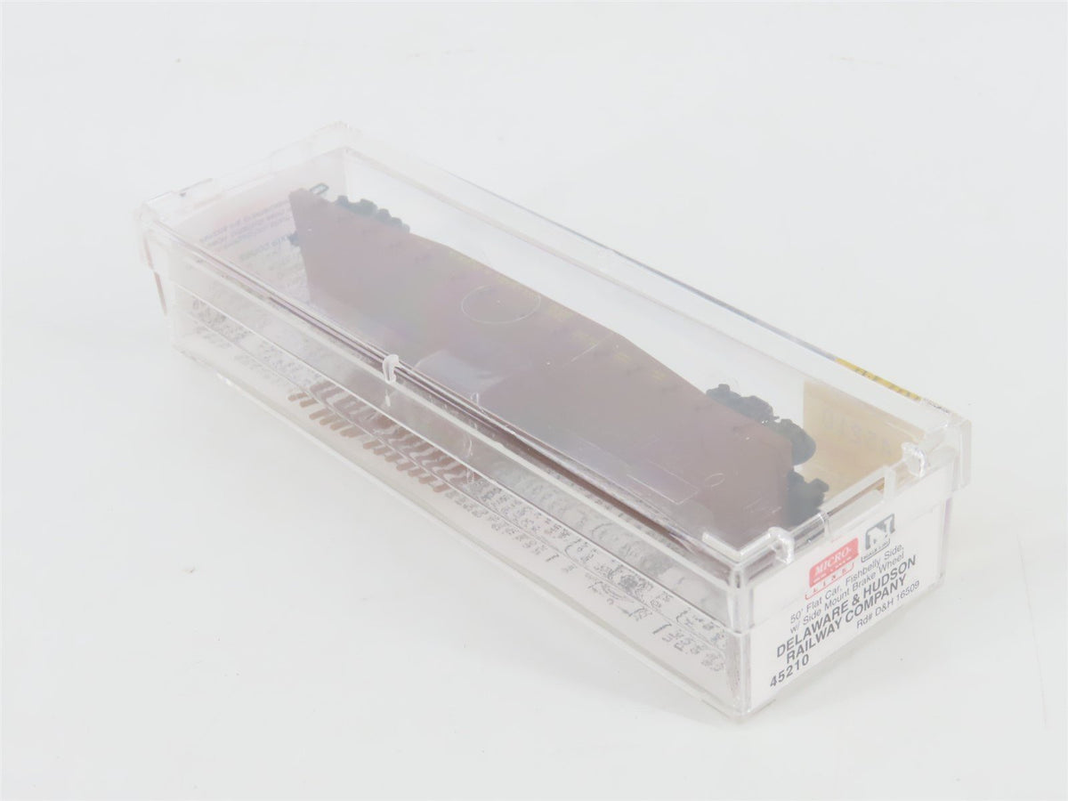 N Scale Micro-Trains MTL 45210 D&amp;H Delaware &amp; Hudson 50&#39; Flat Car #16509