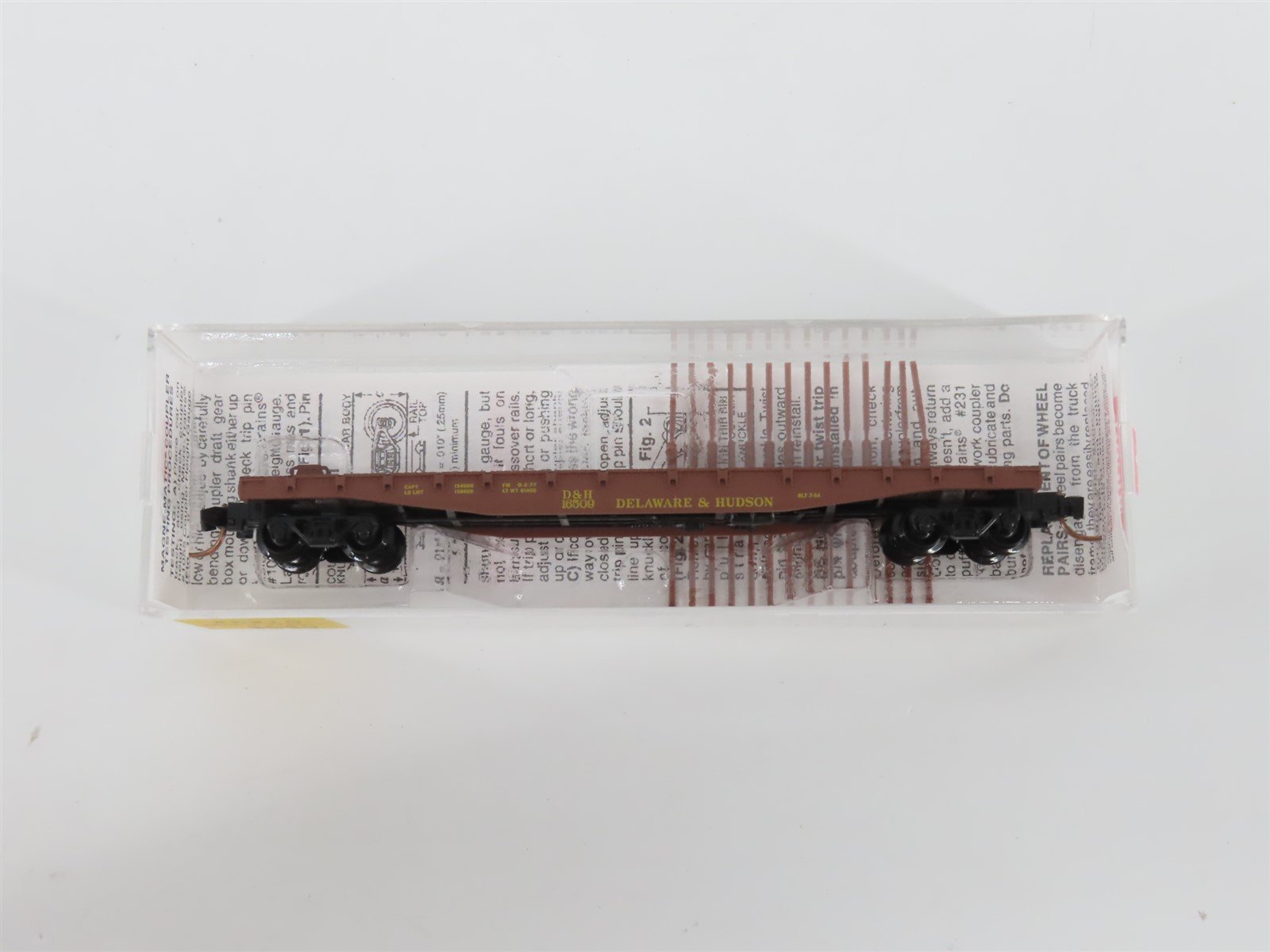 N Scale Micro-Trains MTL 45210 D&H Delaware & Hudson 50' Flat Car #16509