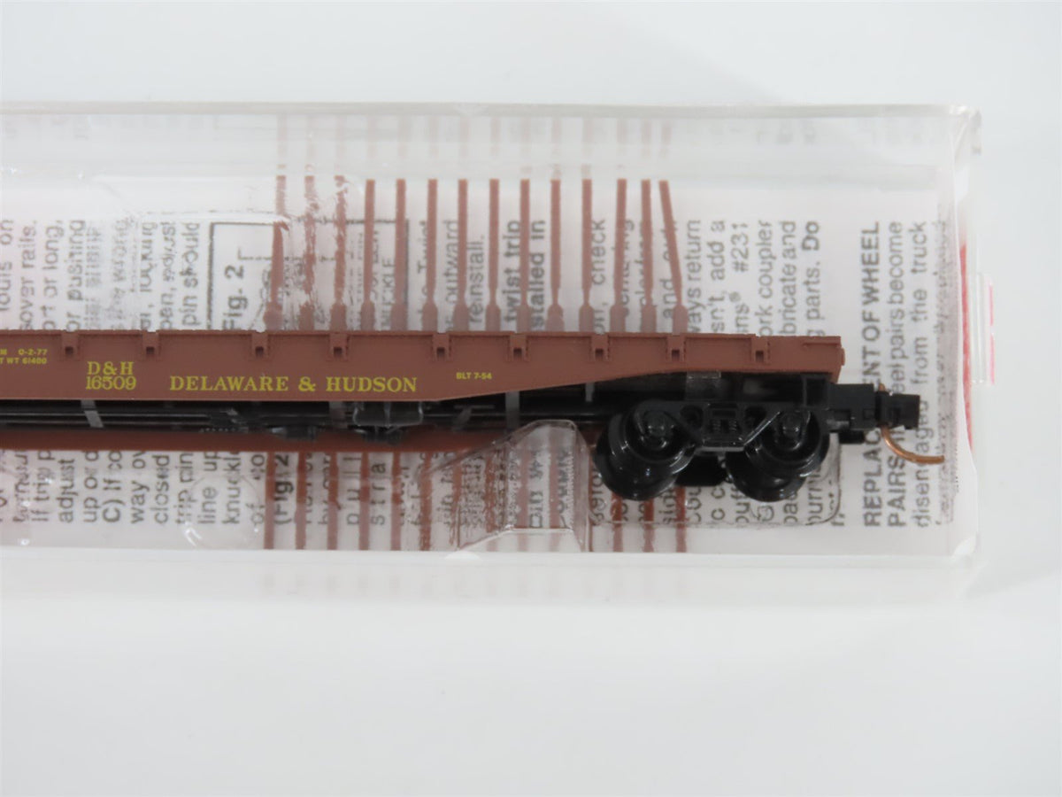 N Scale Micro-Trains MTL 45210 D&amp;H Delaware &amp; Hudson 50&#39; Flat Car #16509