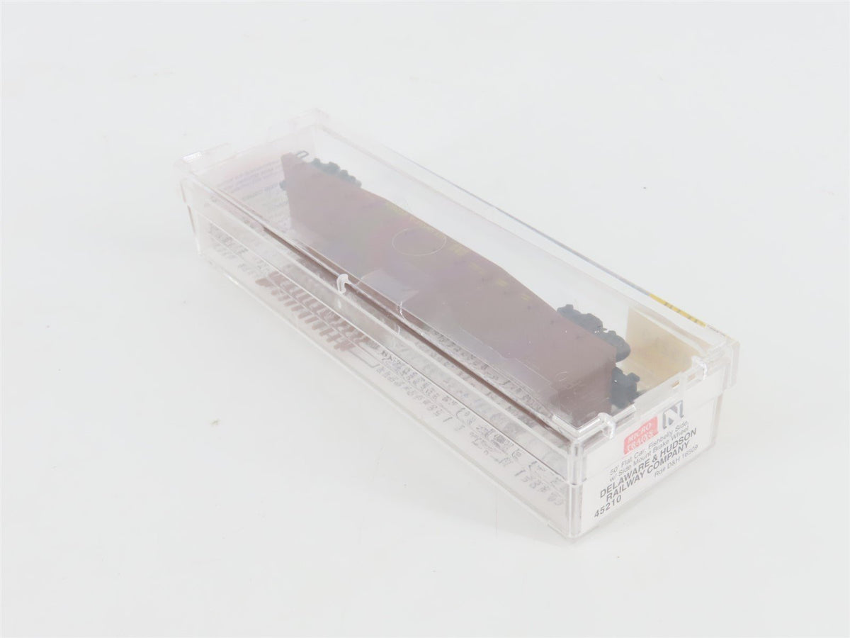 N Scale Micro-Trains MTL 45210 D&amp;H Delaware &amp; Hudson 50&#39; Flat Car #16509