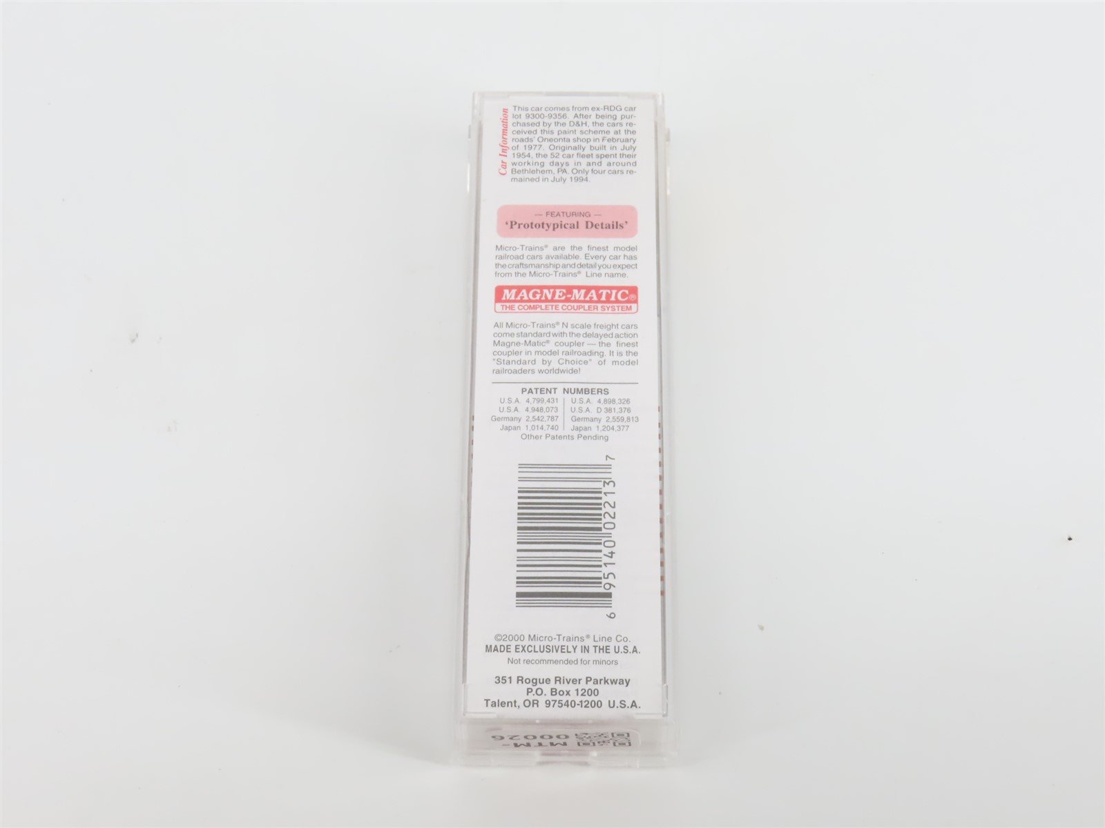 N Scale Micro-Trains MTL 45210 D&H Delaware & Hudson 50' Flat Car #16509