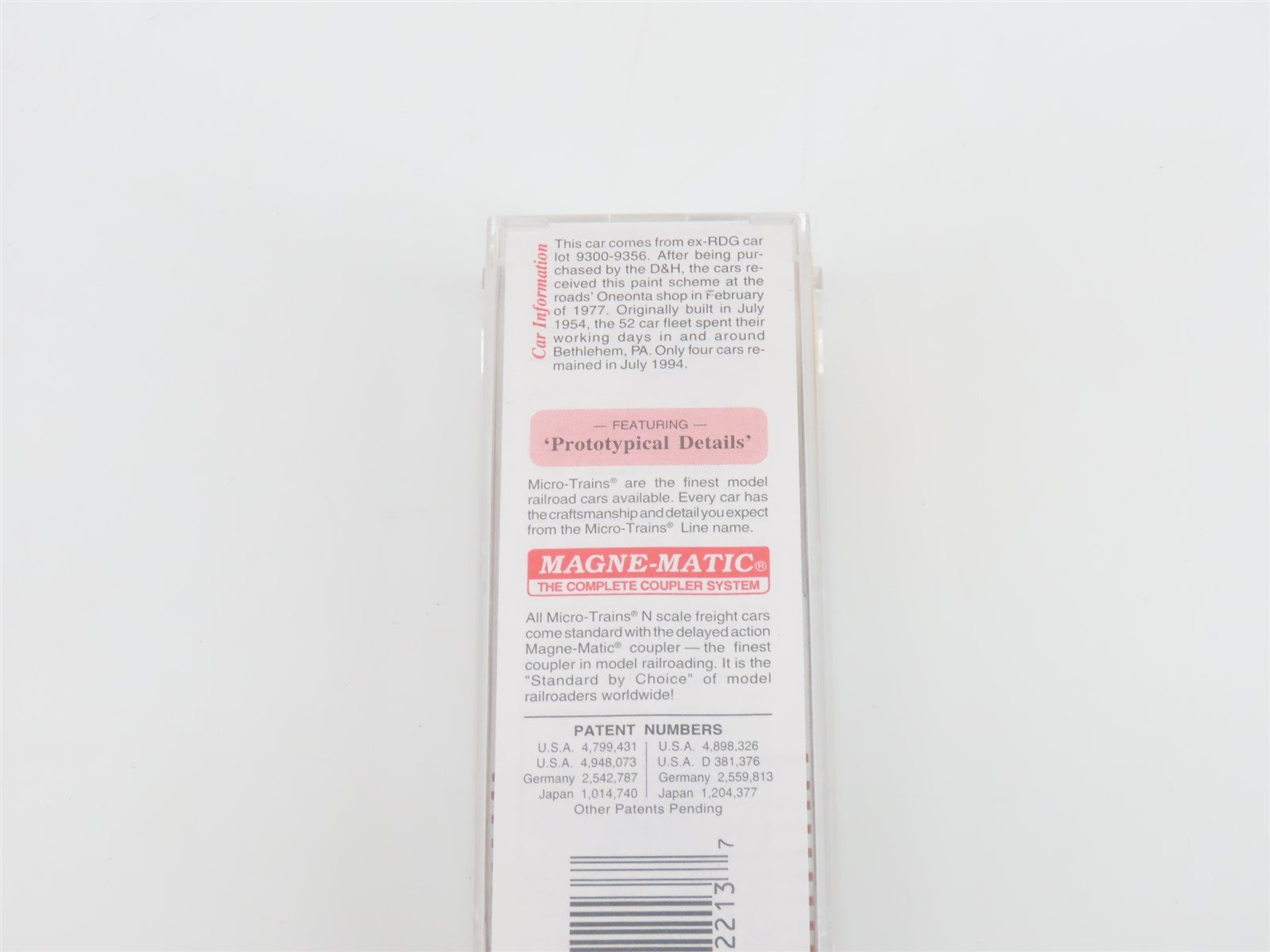 N Scale Micro-Trains MTL 45210 D&H Delaware & Hudson 50' Flat Car #16509