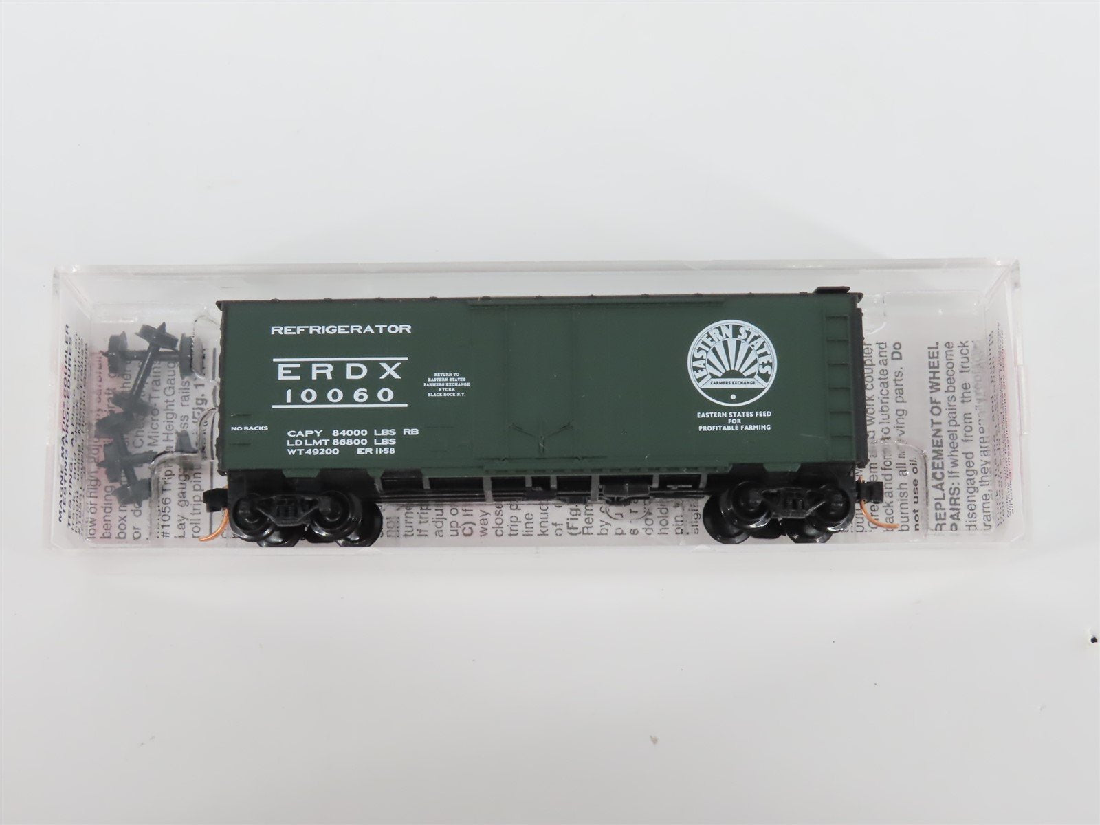 N Micro-Trains MTL 21420 ERDX Eastern States Farmers Exchange 40' Box Car #10060