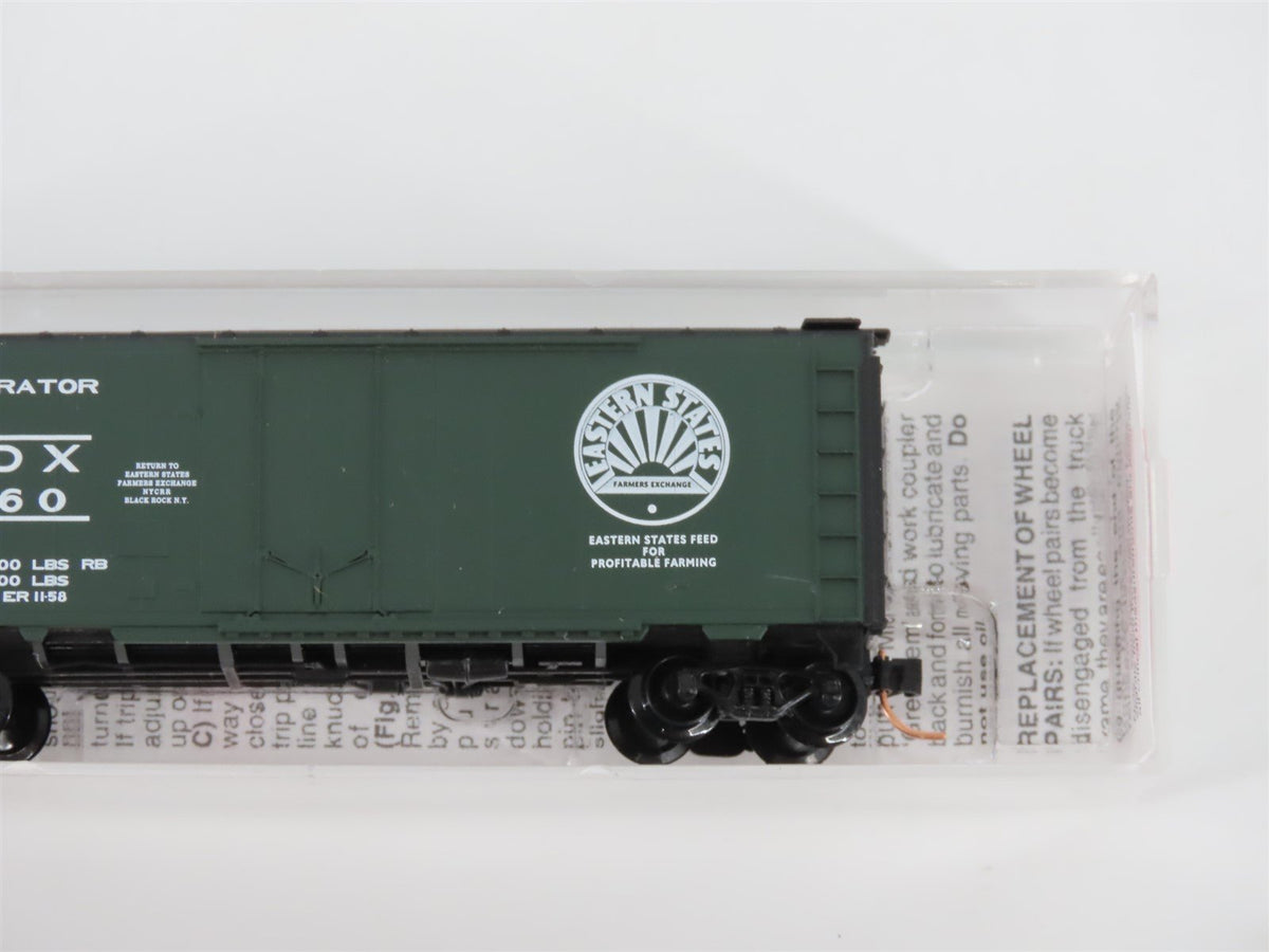 N Micro-Trains MTL 21420 ERDX Eastern States Farmers Exchange 40&#39; Box Car #10060