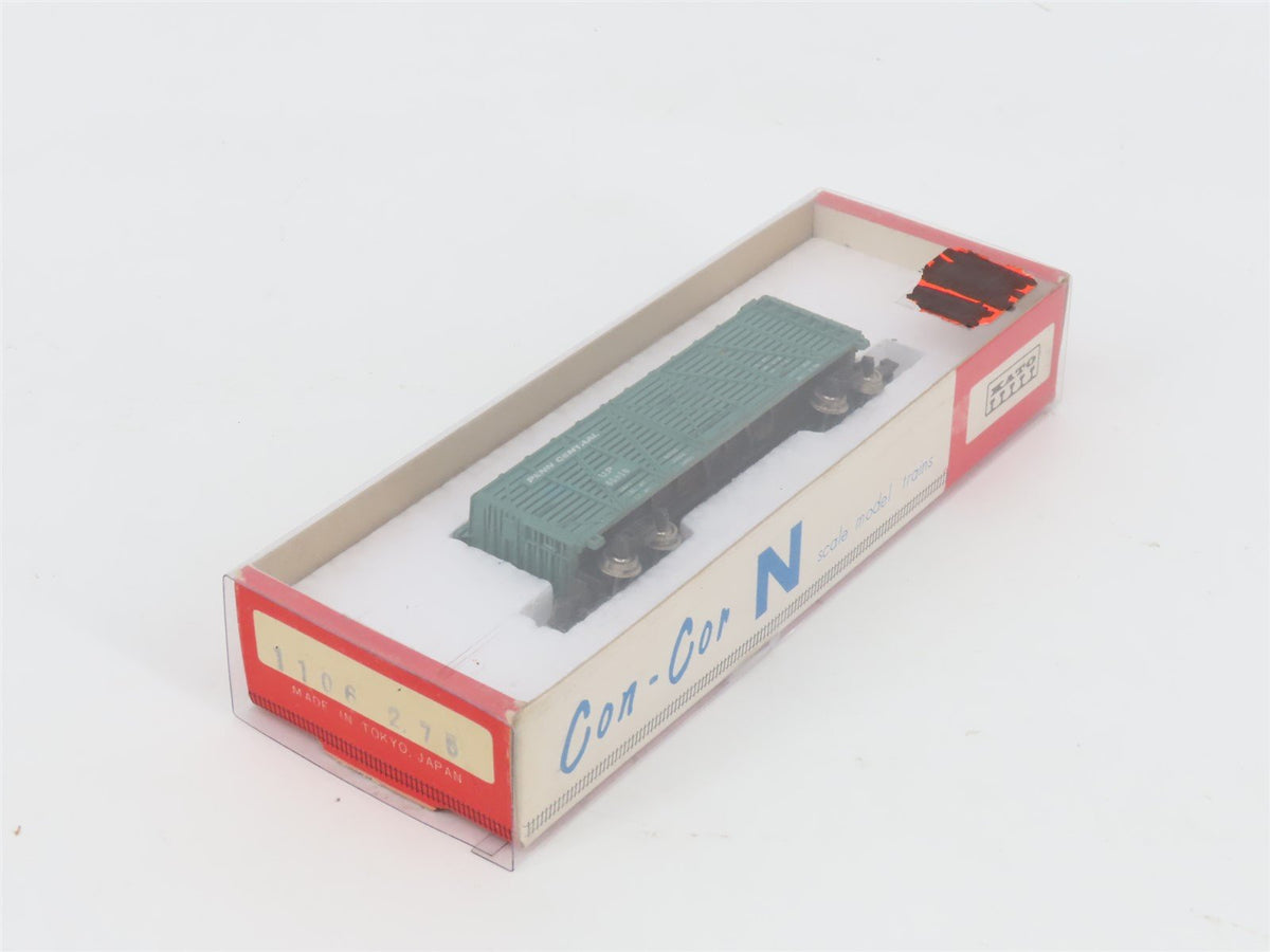 N Scale Con-Cor/KATO 1106 PC Penn Central 40&#39; Stock Car #65810