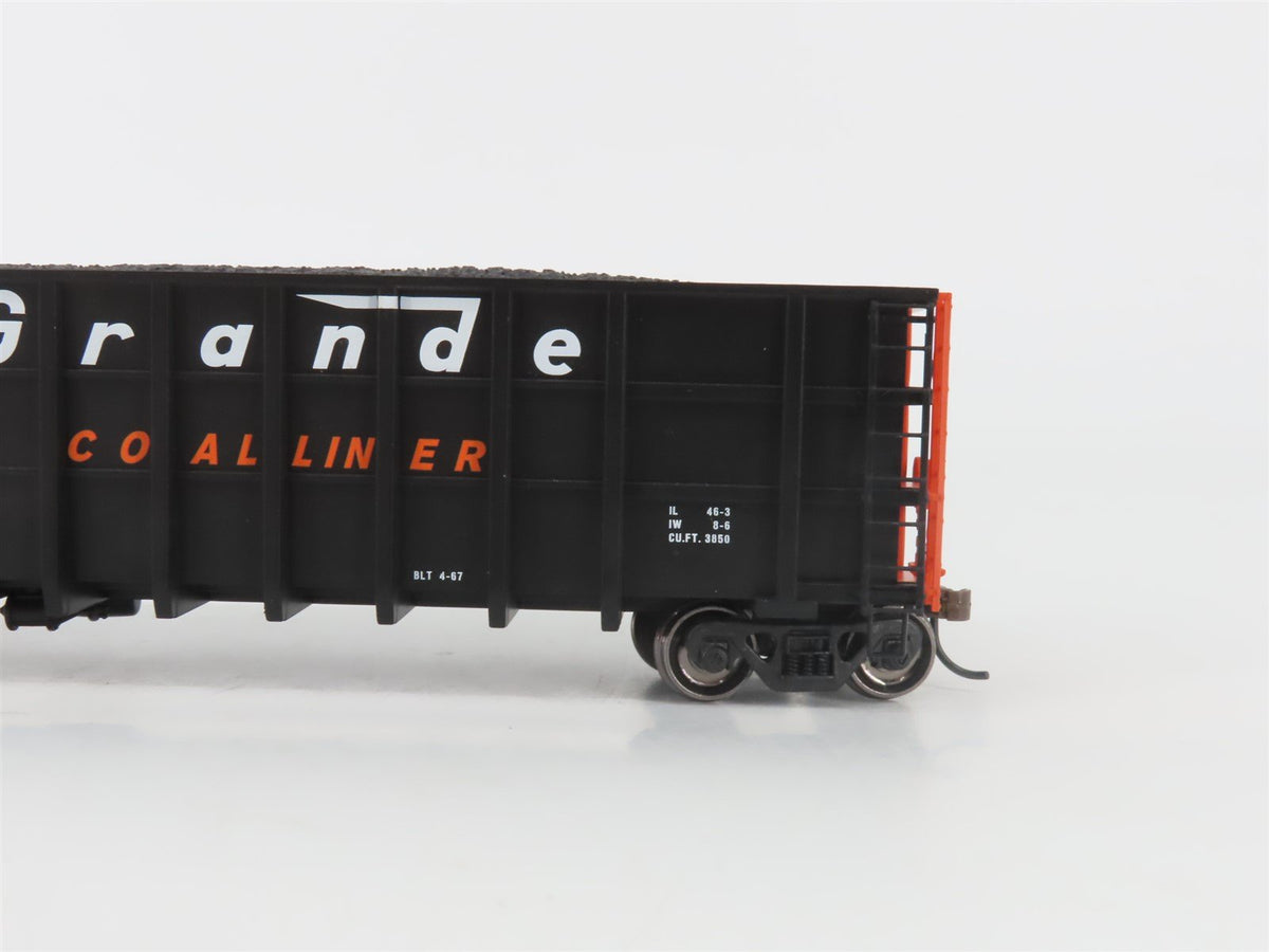 HO Athearn ATH97598 D&amp;RGW &quot;Coal Liner&quot; 50&#39; High-Side Gondola #56995 w/Load