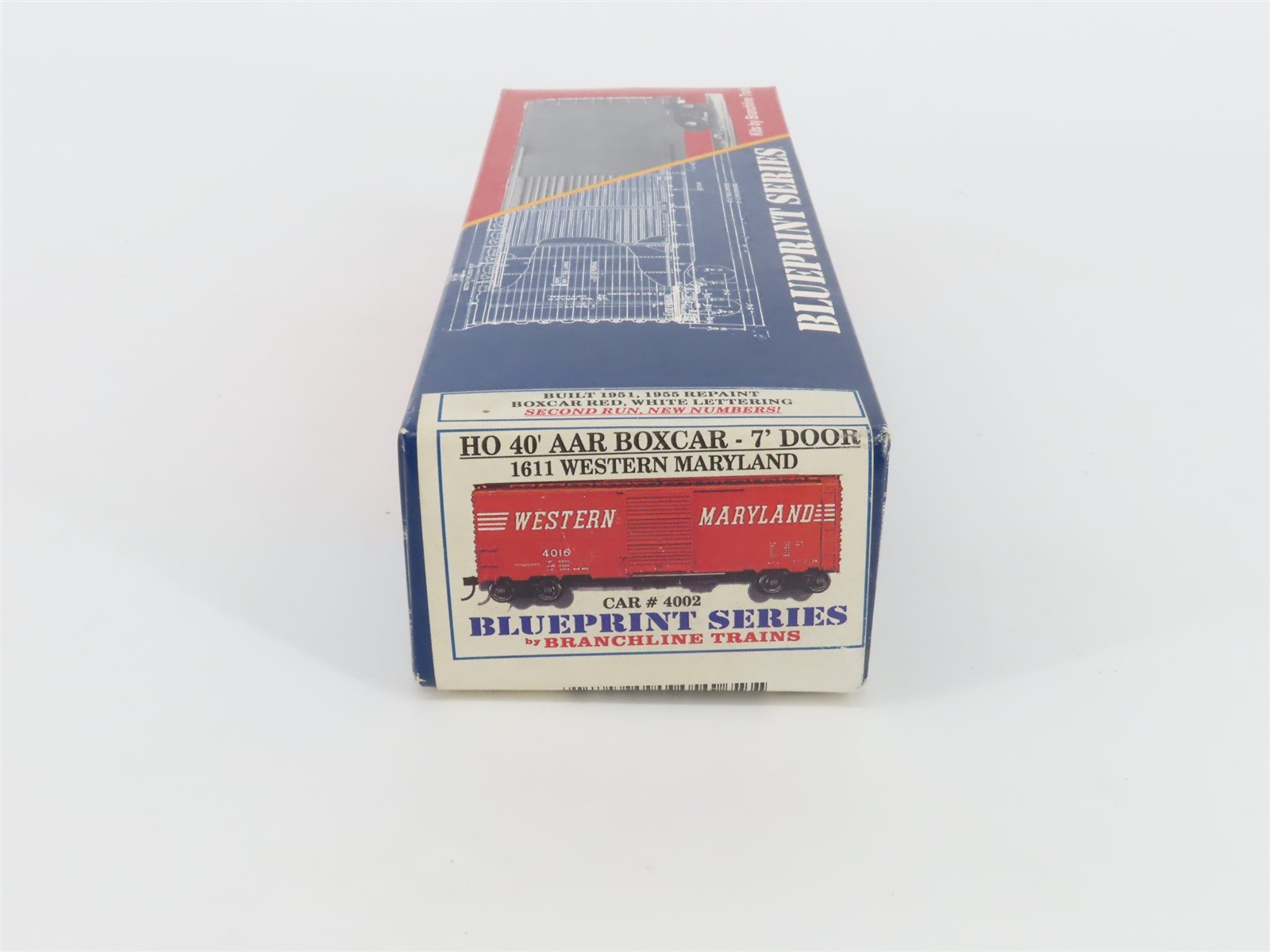 HO Scale Branchline Blueprint Kit 1611 WM Western Maryland 40' AAR Box Car #4002