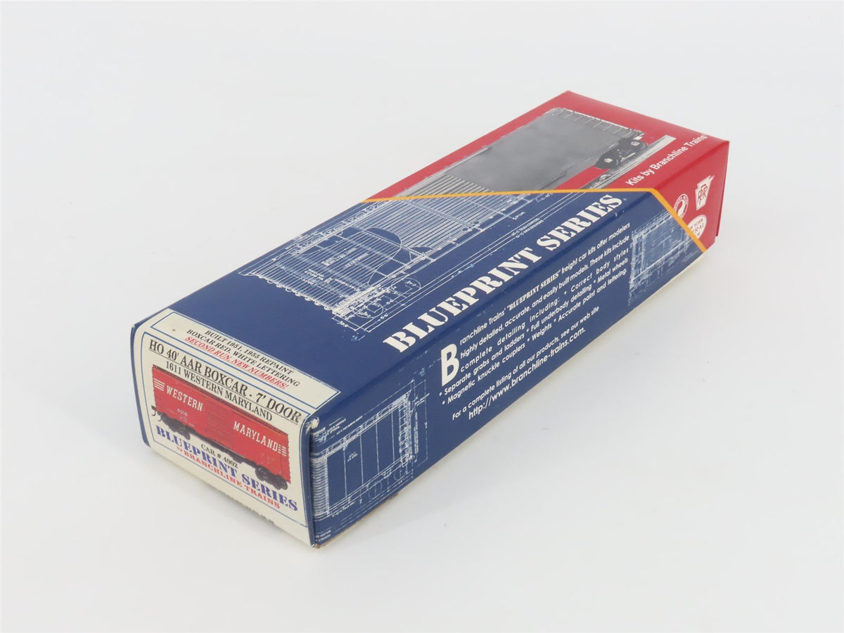 HO Scale Branchline Blueprint Kit 1611 WM Western Maryland 40&#39; AAR Box Car #4002