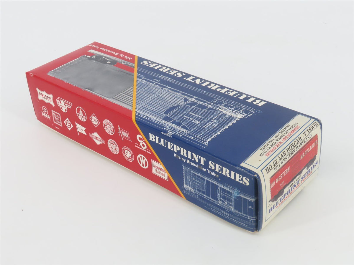 HO Scale Branchline Blueprint Kit 1611 WM Western Maryland 40&#39; AAR Box Car #4002