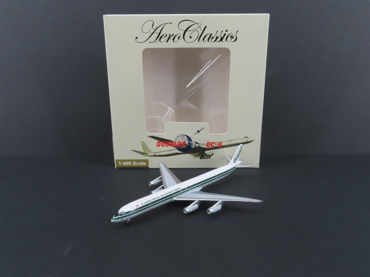1:400 AeroClassics AC411118 Die-Cast Evergreen Douglas DC-8 Airliner N819EV