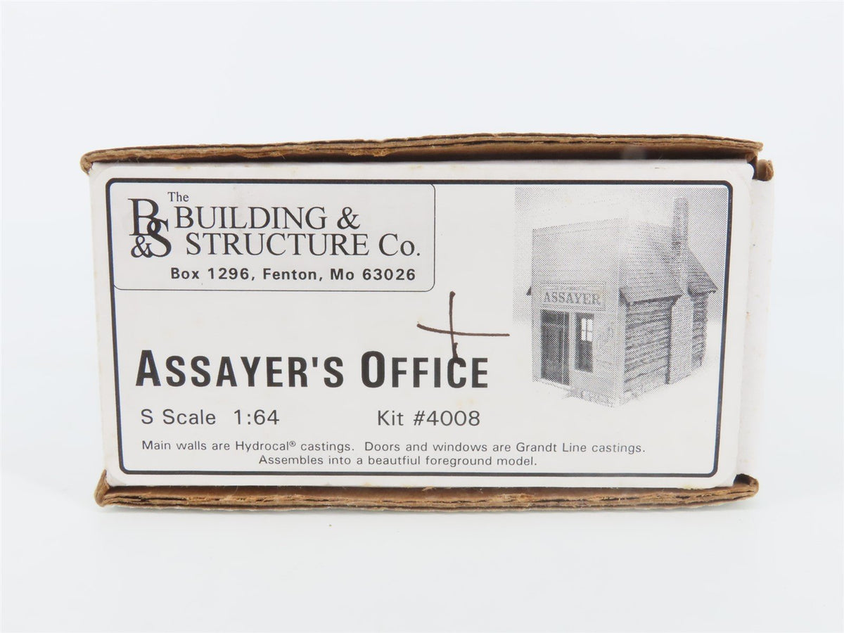 S 1/64 Scale Building &amp; Structure Co. B&amp;S Hydrocal Kit #4008 Assayer&#39;s Office
