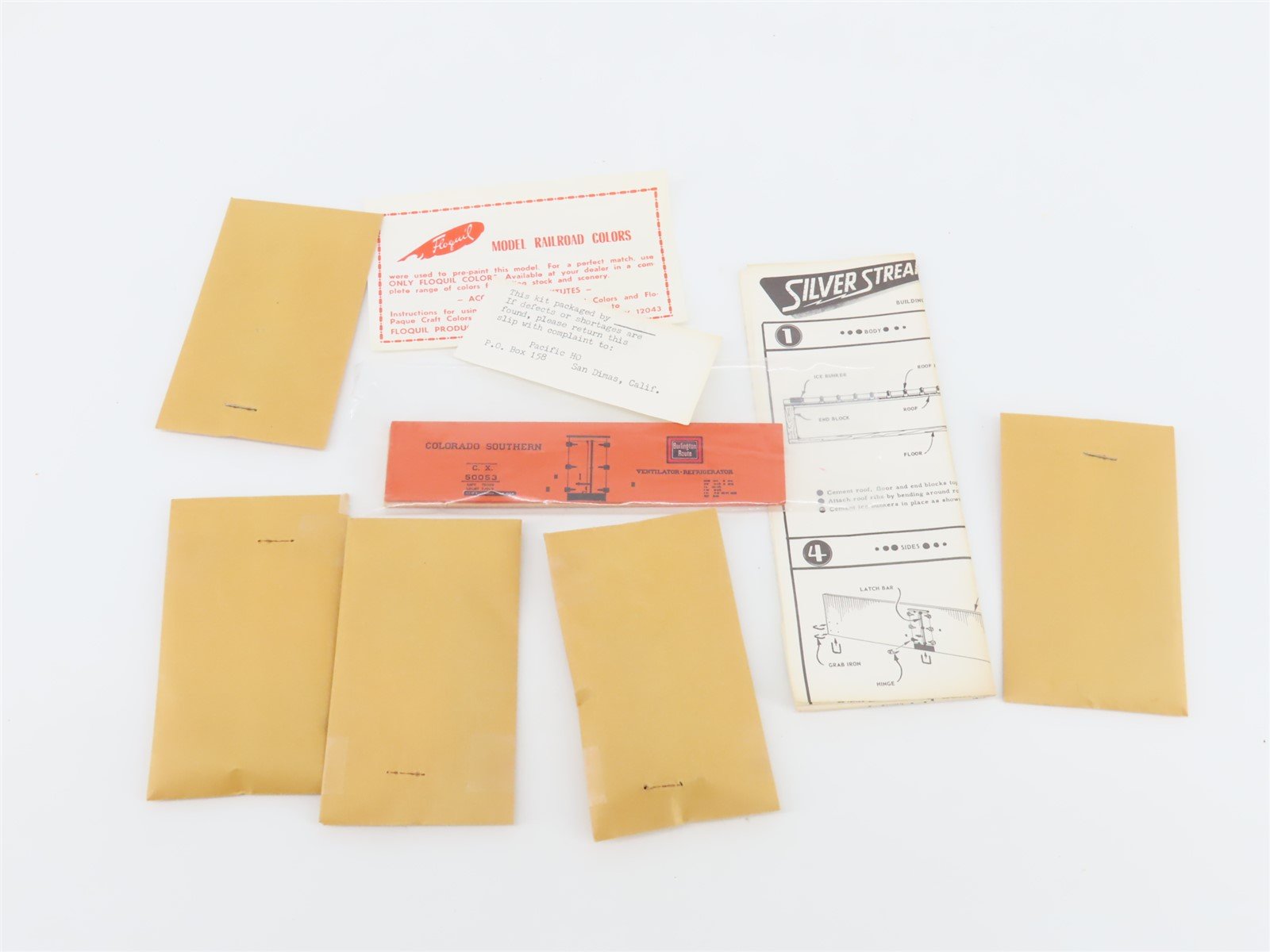 HO Scale Silver Streak Wood Kit #S703-345 CX Colorado Southern 40' Reefer #50053