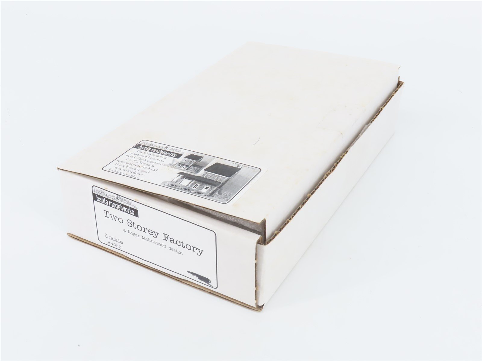 S 1/64 Scale Banta Modelworks Hydrocal & Laser-Cut Kit #4080 Two Storey Factory