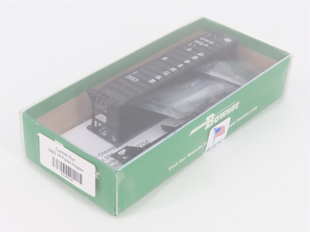 HO Bowser/East Coast Kit ECRR-81 D&amp;S Durham &amp; Southern 3-Bay Hopper #6005