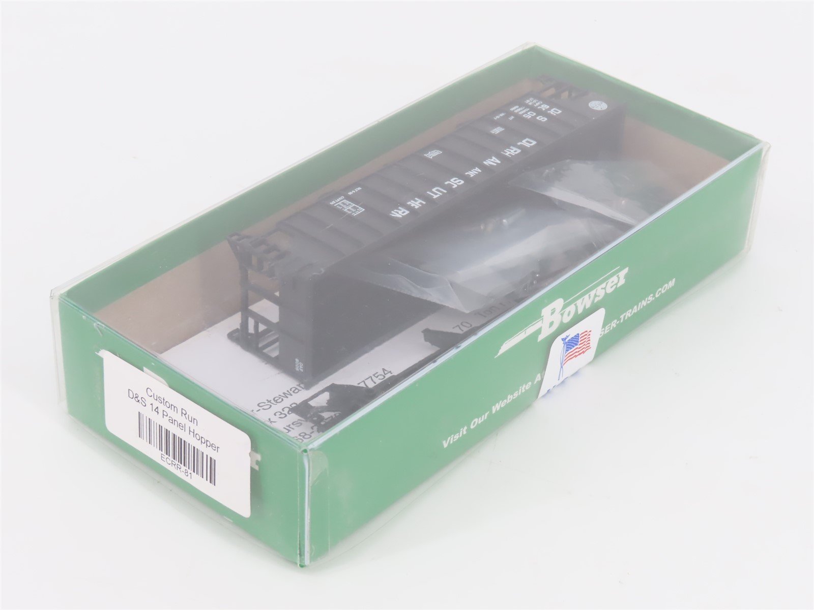 HO Bowser/East Coast Kit ECRR-81 D&S Durham & Southern 3-Bay Hopper #6005