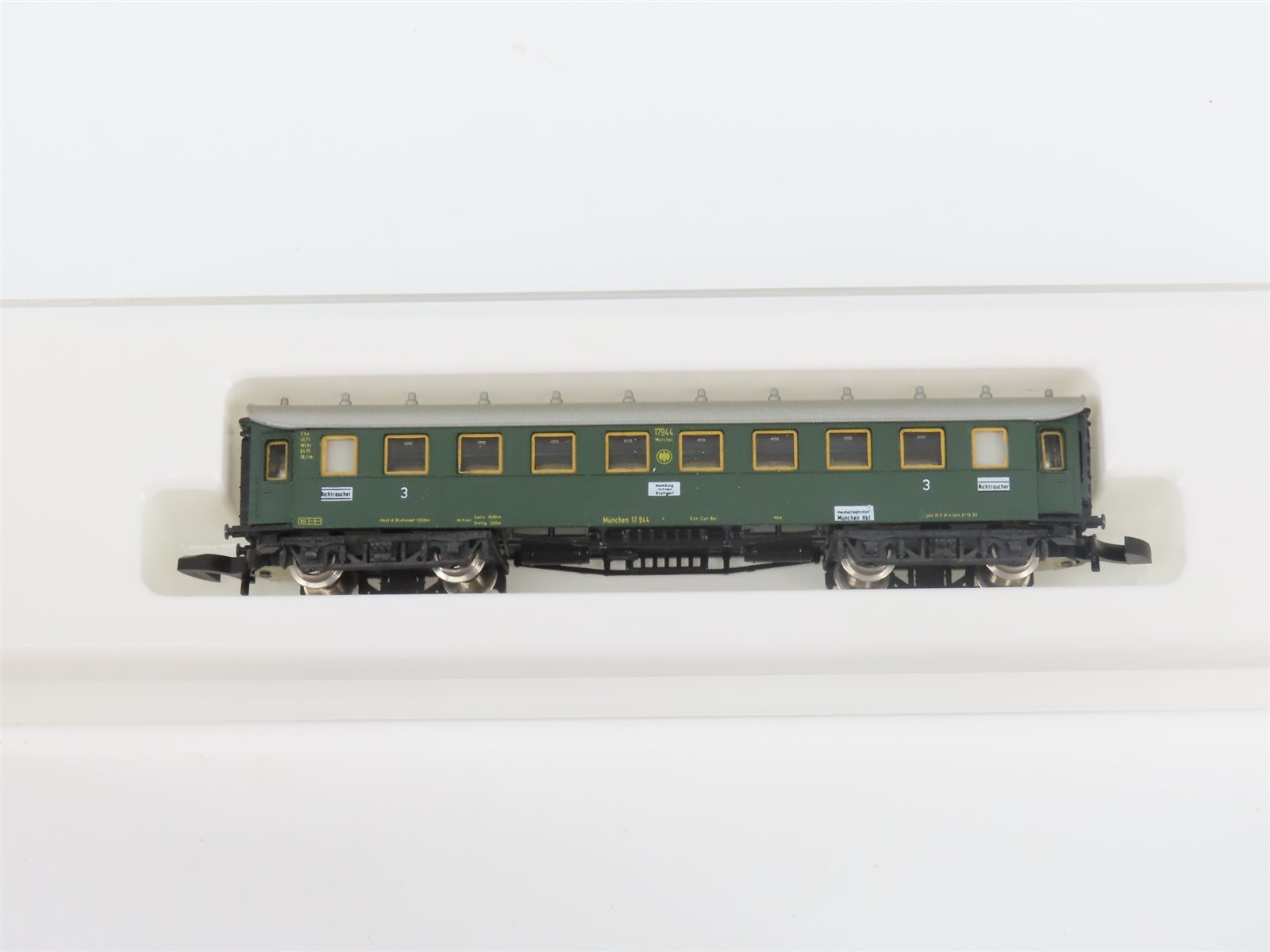 Z Scale Marklin Mini-Club 8731 DRG German 3rd Class Coach Passenger Car #17944