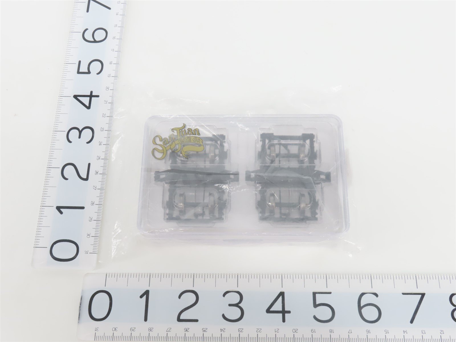 On30 Scale San Juan Car Co. 218-30 D&RGW 2-Axle Passenger Trucks w/Metal Wheels