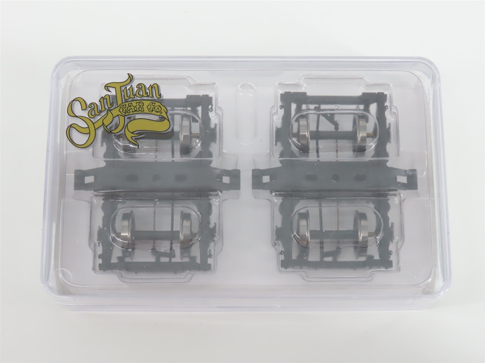 On30 Scale San Juan Car Co. 218-30 D&RGW 2-Axle Passenger Trucks w/Metal Wheels