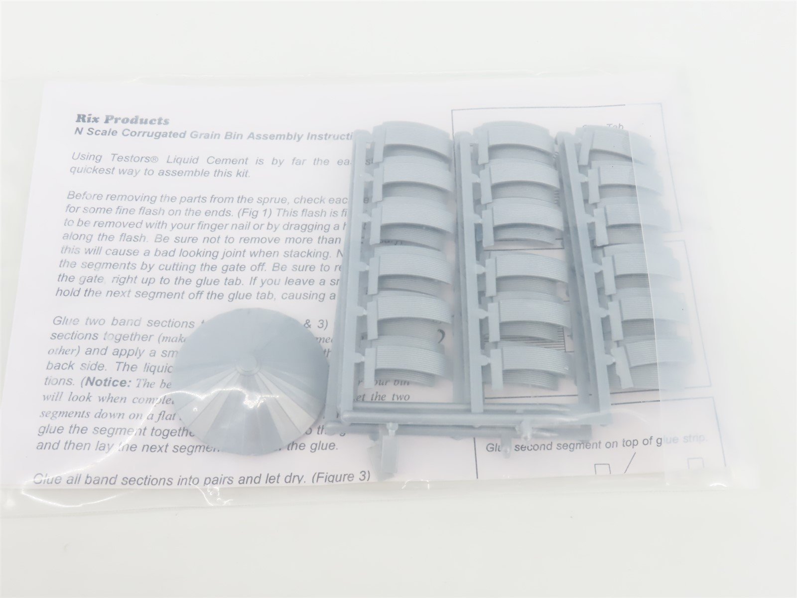 N 1/160 Scale Rix Products Kit #628-0704 Corrugated 40' Tall Grain Bin