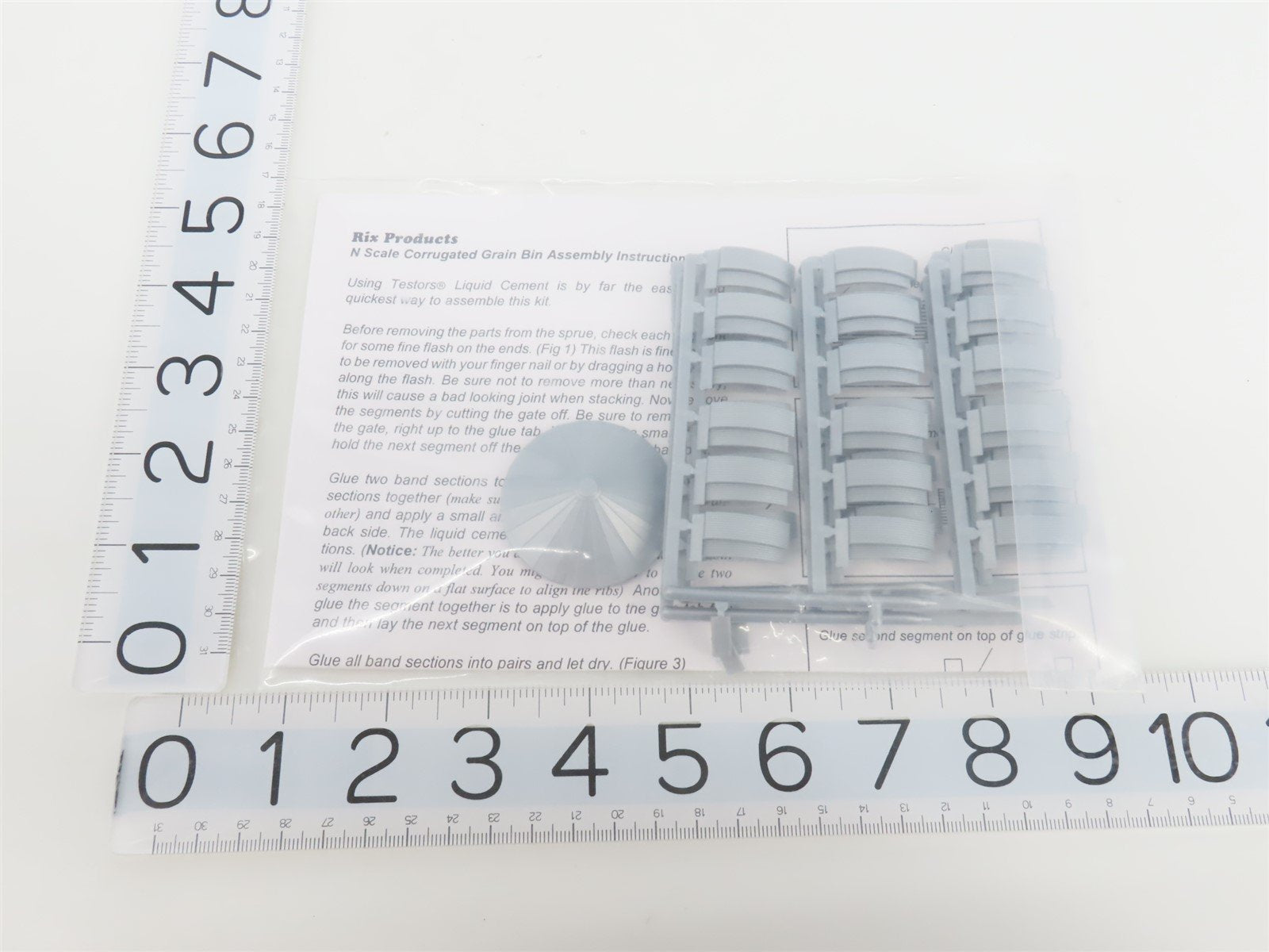 N 1/160 Scale Rix Products Kit #628-0704 Corrugated 40' Tall Grain Bin