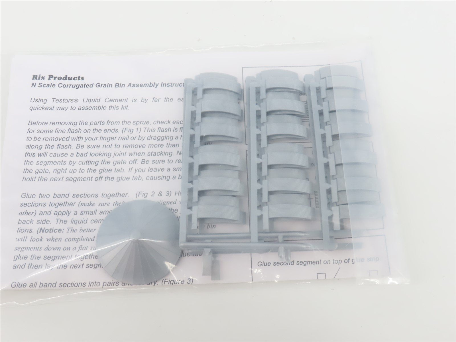 N 1/160 Scale Rix Products Kit #628-0704 Corrugated 40' Tall Grain Bin