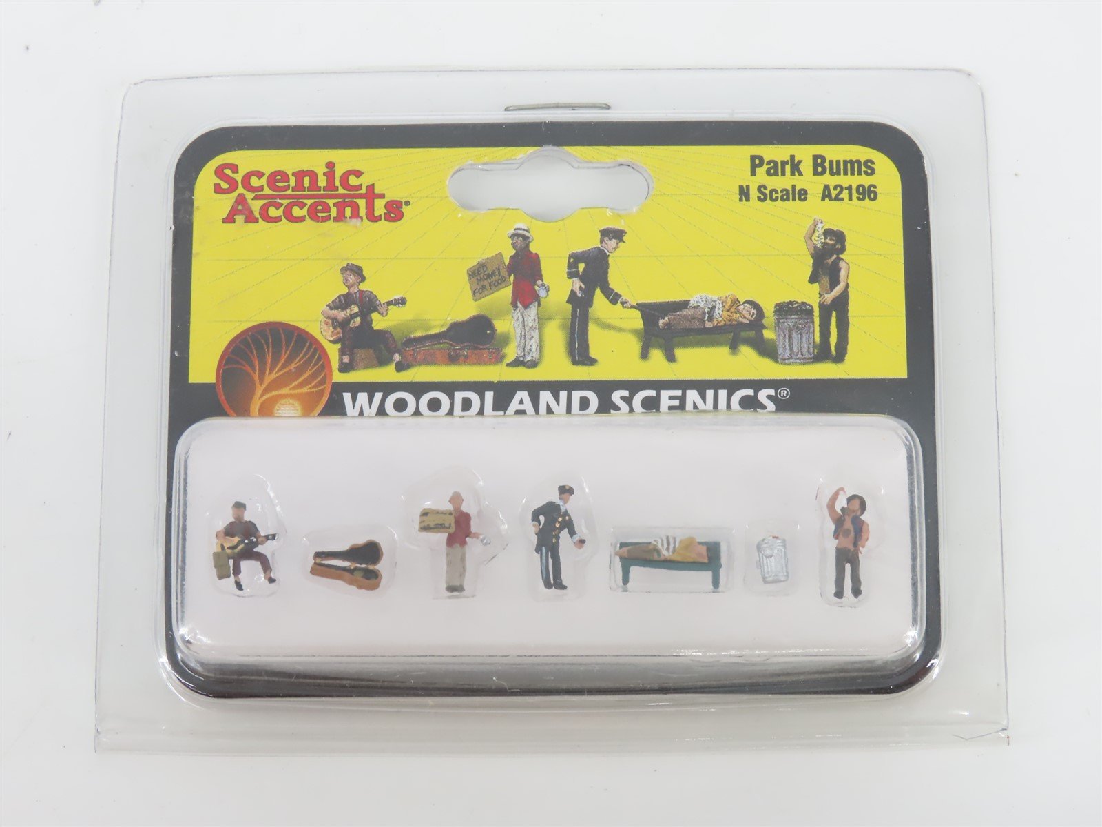 N 1/160 Scale Woodland Scenics A2196 Park Bums Figure Set