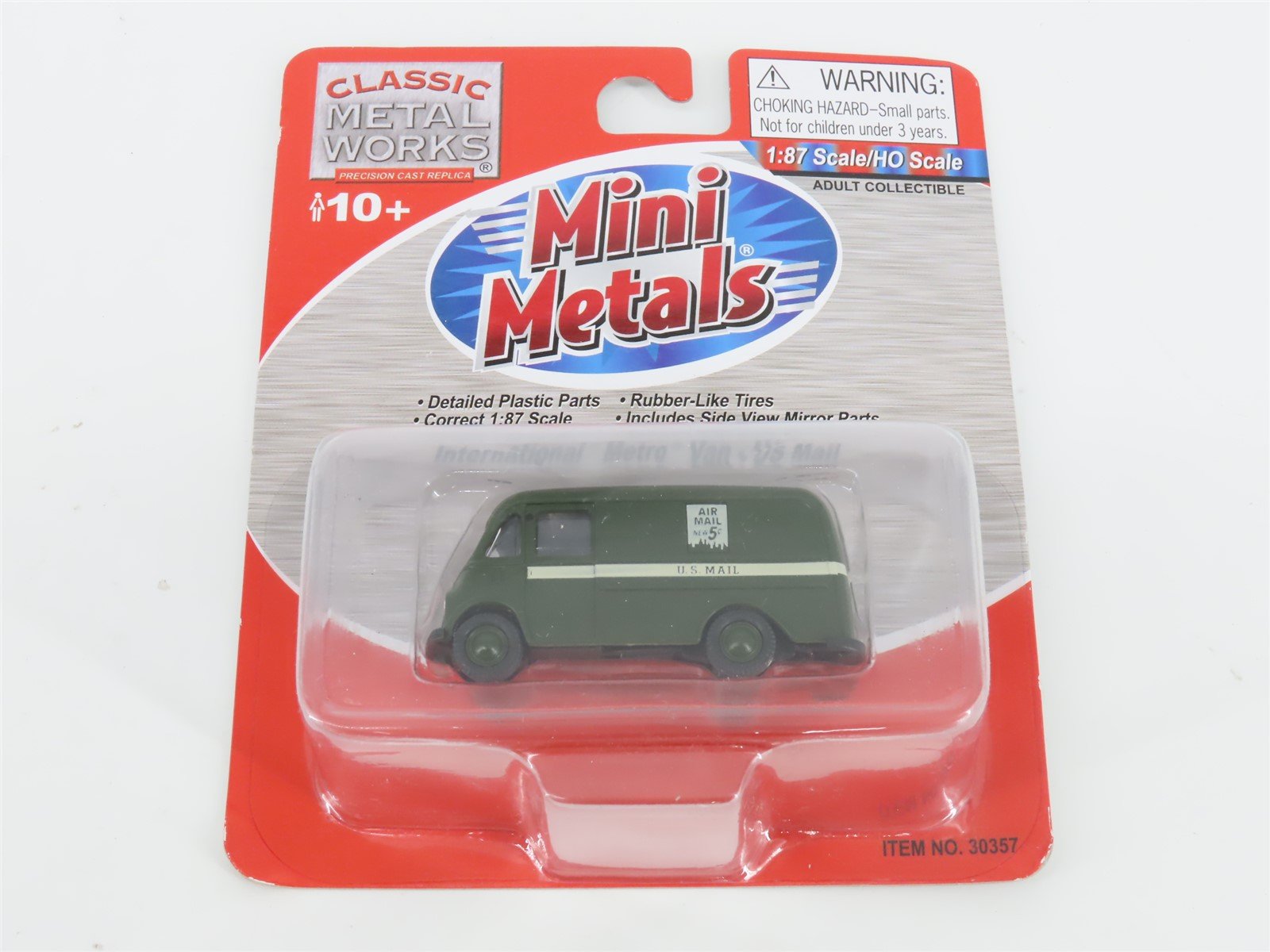 HO 1/87 Scale CMW Mini Metals 30357 US Mail International Metro Van