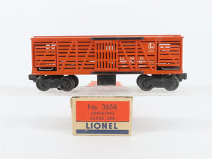 O Gauge 3-Rail Lionel Lines 3656 Operating Cattle Stock Car