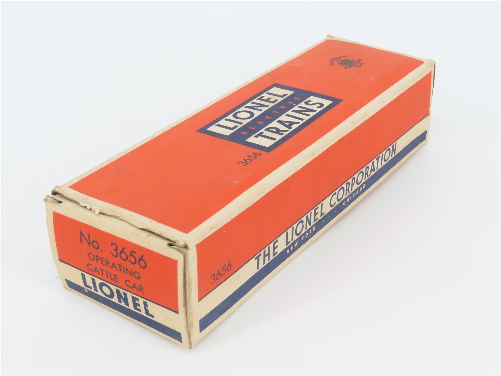 O Gauge 3-Rail Lionel Lines 3656 Operating Cattle Stock Car