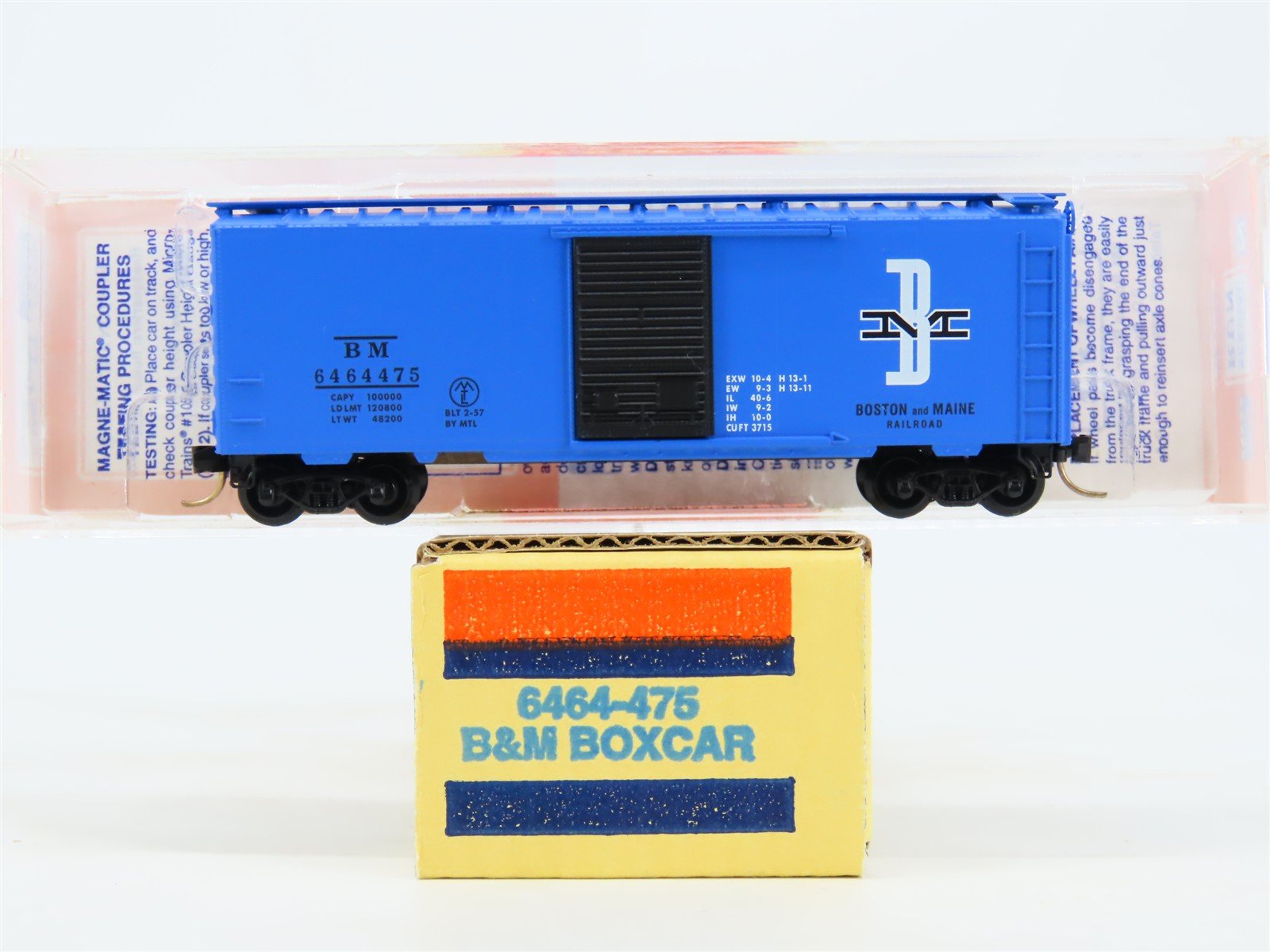 N Scale Micro-Trains MTL 6464-475 Lowell Smith BM Boston & Maine Box Car 6464475