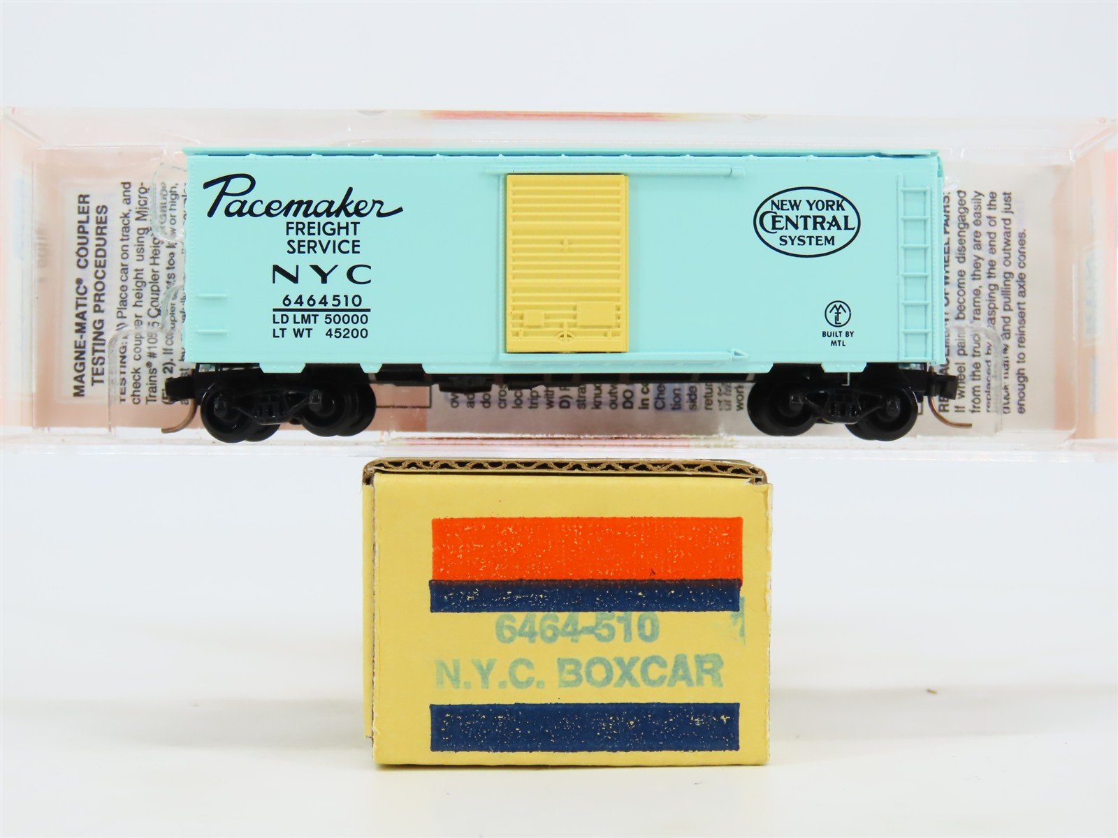 N Micro-Trains MTL 6464-510 Lowell Smith NYC New York Central Box Car 6464510