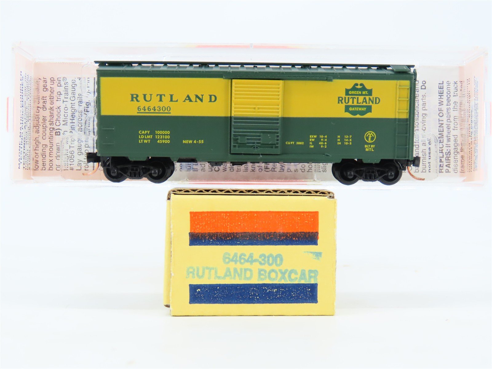 N Micro-Trains MTL NSC 02-01 6464-300 Lowell Smith Rutland Box Car 6464300