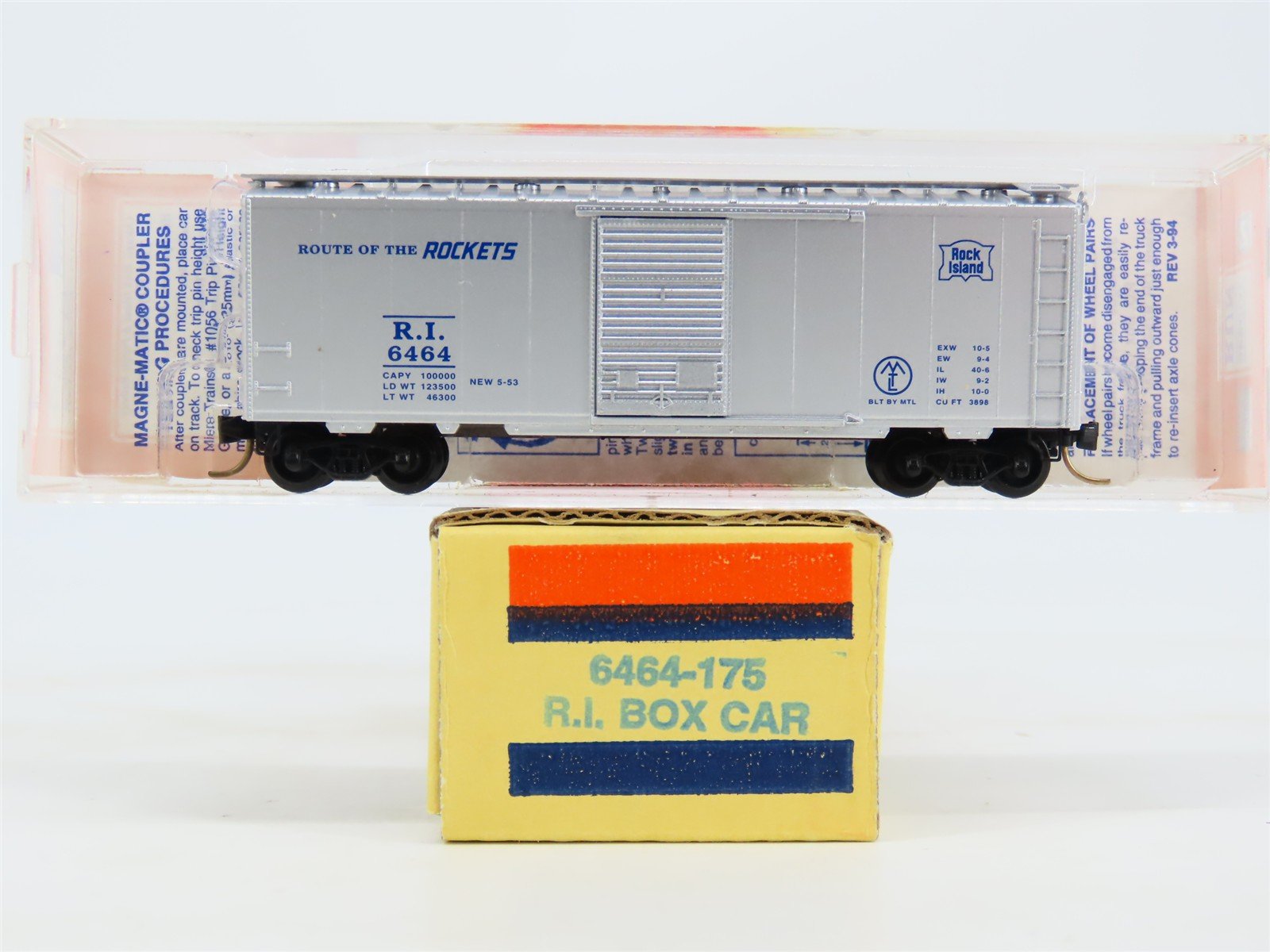 N Micro-Trains MTL 6464-175 Lowell Smith RI Rock Island Box Car 6464