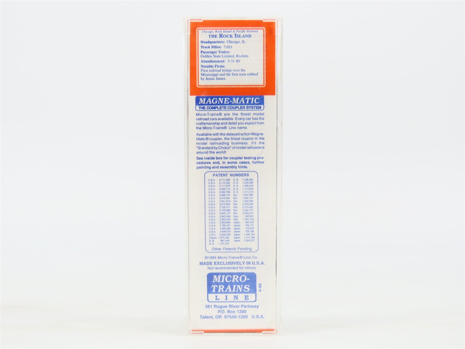 N Micro-Trains MTL 6464-175 Lowell Smith RI Rock Island Box Car 6464