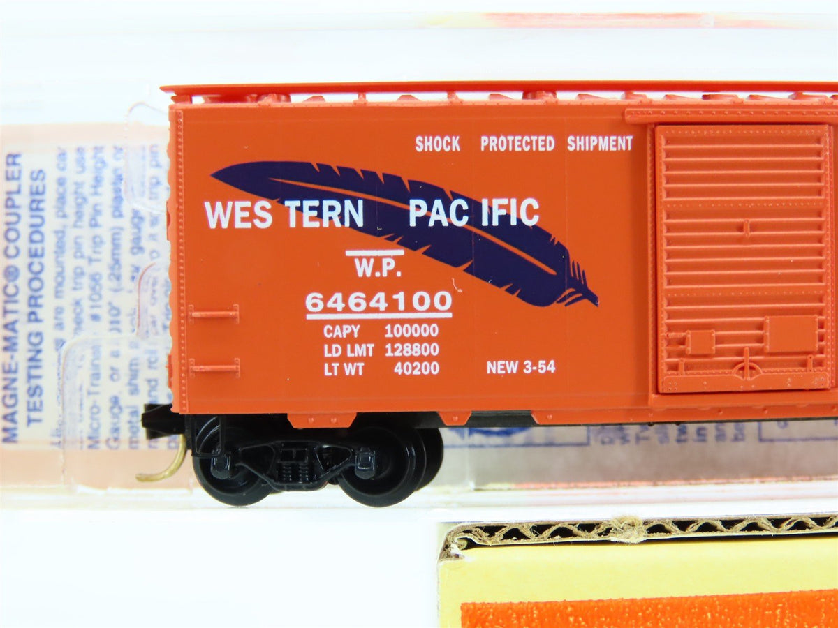 N Scale Micro-Trains MTL 6464-100 Lowell Smith WP Feather &quot;Orange&quot; Box Car