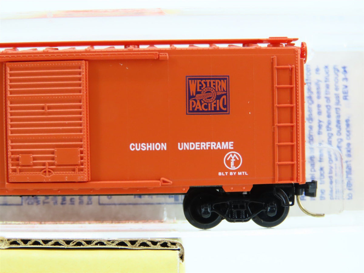 N Scale Micro-Trains MTL 6464-100 Lowell Smith WP Feather &quot;Orange&quot; Box Car