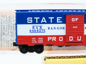 N Micro-Trains MTL 6464-275 Lowell Smith BAR State of Maine Box Car 6464275