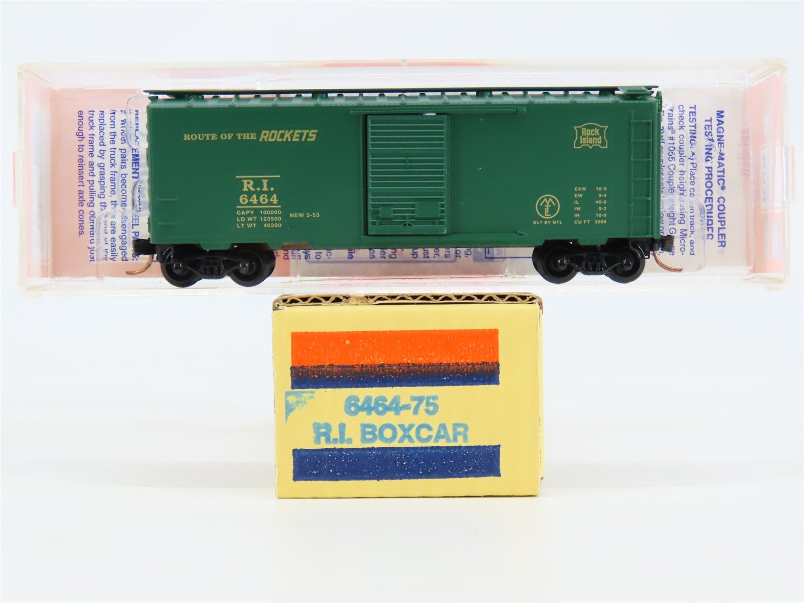 N Micro-Trains MTL 6464-75 Lowell Smith RI Route of the Rockets Box Car 6464