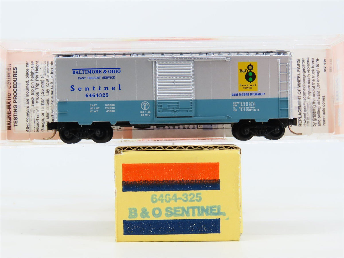 N Scale Micro-Trains MTL 6464-325 Lowell Smith B&amp;O Sentinel Box Car 6464325