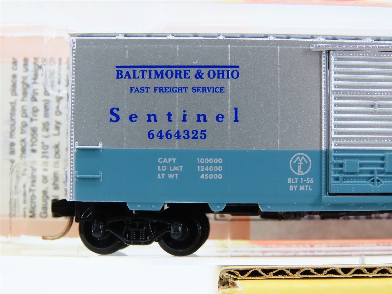 N Scale Micro-Trains MTL 6464-325 Lowell Smith B&O Sentinel Box Car 6464325