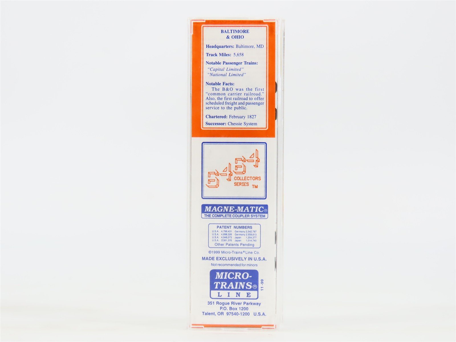 N Scale Micro-Trains MTL 6464-325 Lowell Smith B&O Sentinel Box Car 6464325